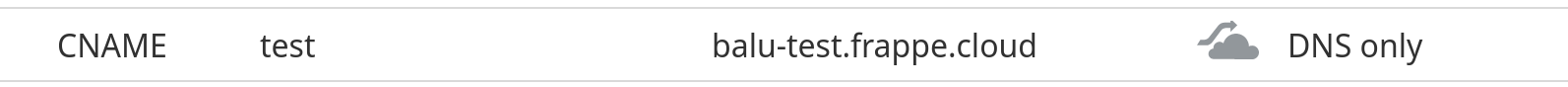 Cloudflare DNS only